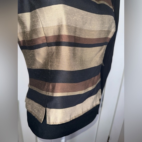 VINTAGE NWT Brown & Black Top & Pantsuit - Picture 4 of 12